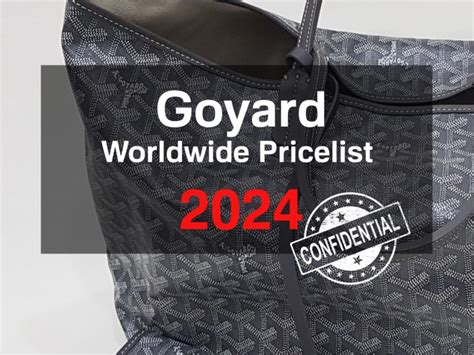 cheapest goyard bag|goyard japan price 2024.